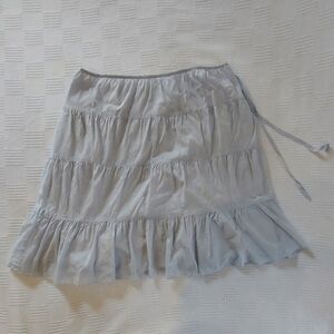 Talbots Pale Gray Tiered Skirt